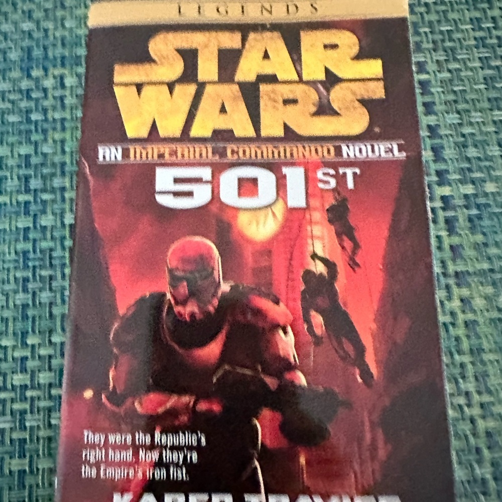 Star Wars Legends 501st Novel Cover - Red and Gold